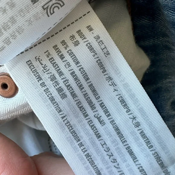 Abercrombie & Fitch size 31 12 S High Rise waist Mom jeans pants in medium wash - Picture 4 of 7